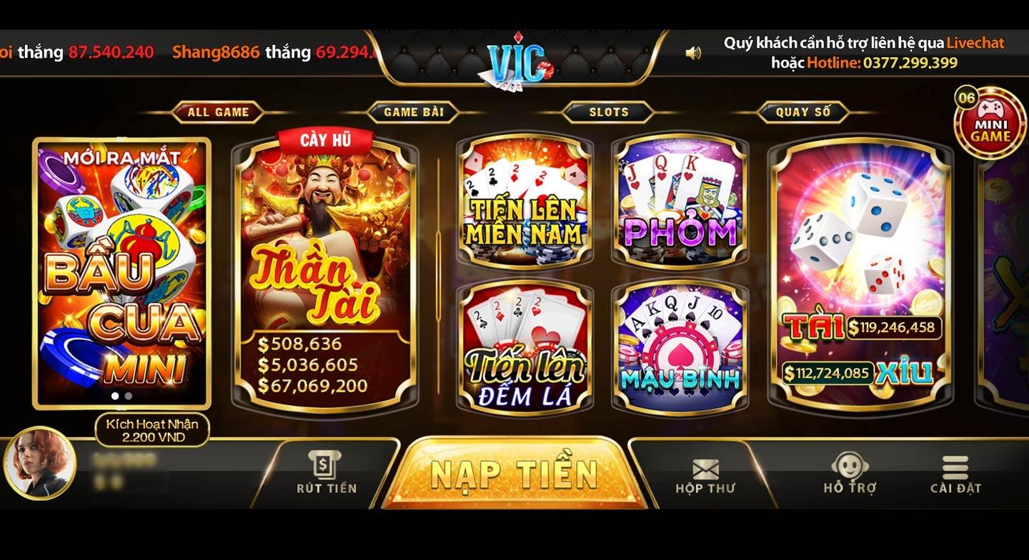 68gamebai reviews Kho game bài siêu khủng tại Vic Win