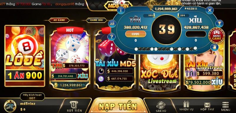 68gamebai reviews Giới thiệu cổng game chơi MD5 tài xỉu uy tín
