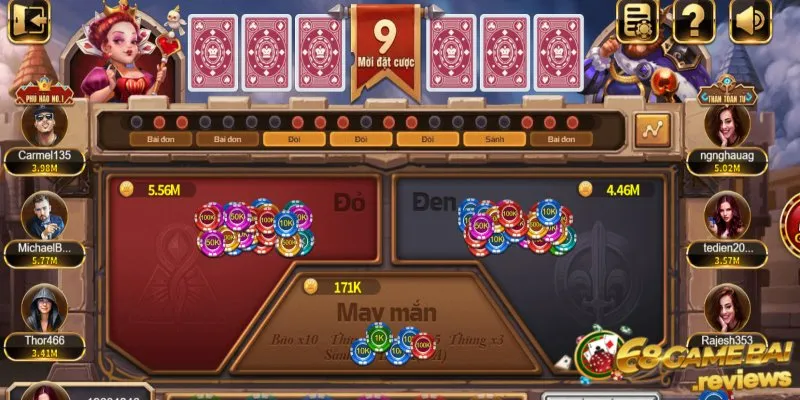 68gamebai reviews Game đổi thưởng ấn tượng đại chiến đỏ đen 68 game bài